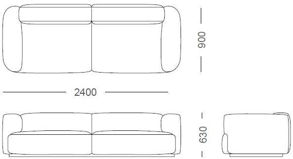 Now & Future 4-х местный кожаный диван sun-id-1472927 - Вид №3