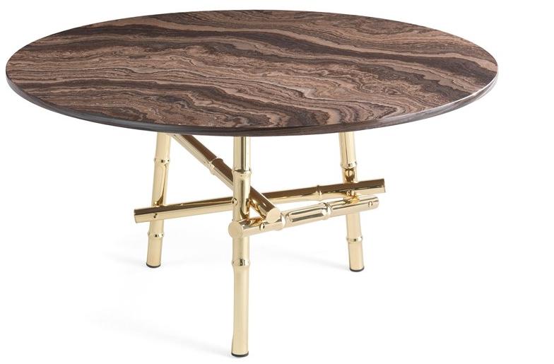 ETRO Home Interiors Круглый журнальный столик из мрамора эрамоза Samarcanda E.sam.232.a - Вид №1