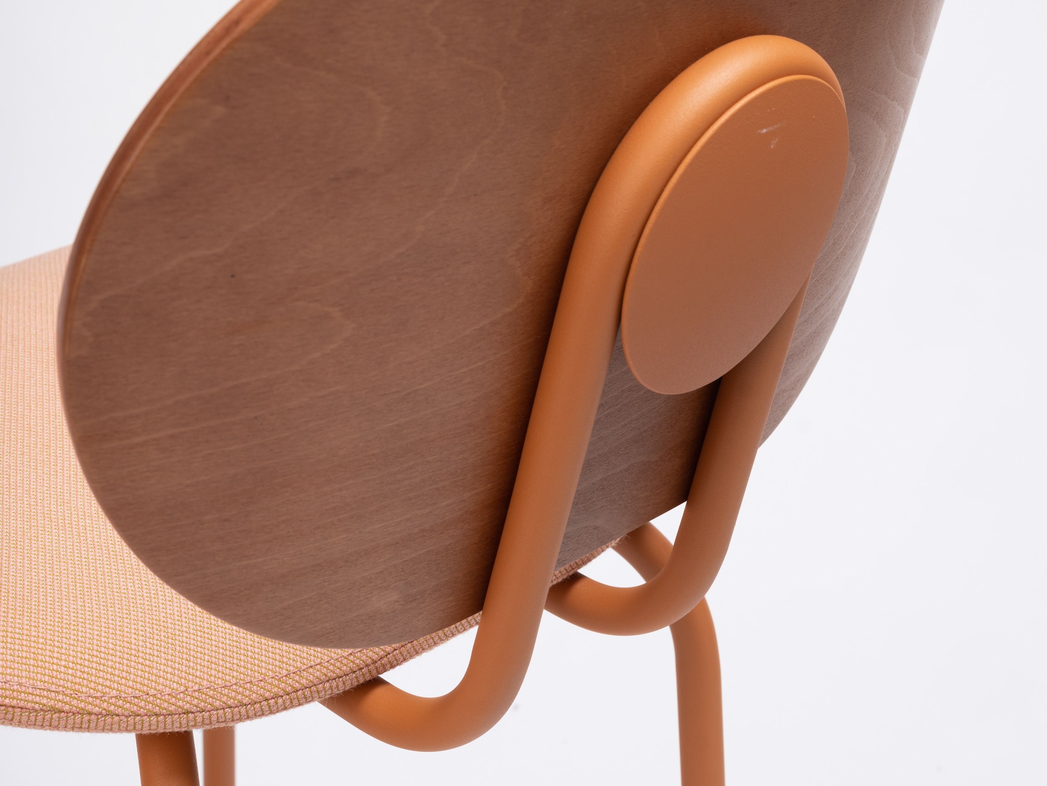 Стальной и деревянный табурет для ног с мягким сиденьем ONDARRETA Hari ARCH-00110950 - Вид №6