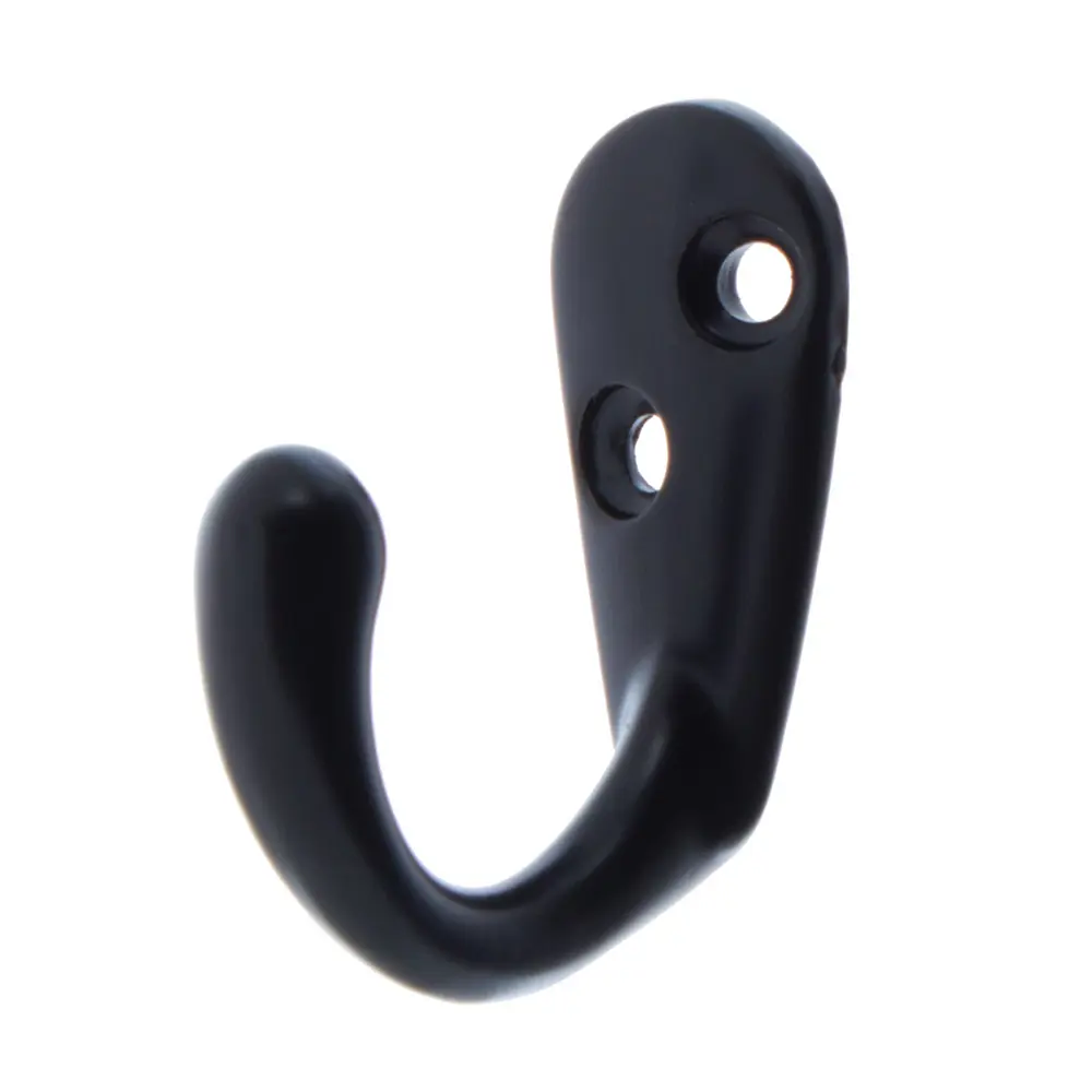 Крючок одинарный маленький LK0101BL, металл, цвет чёрный LAMPLANDIA STLM-2198163