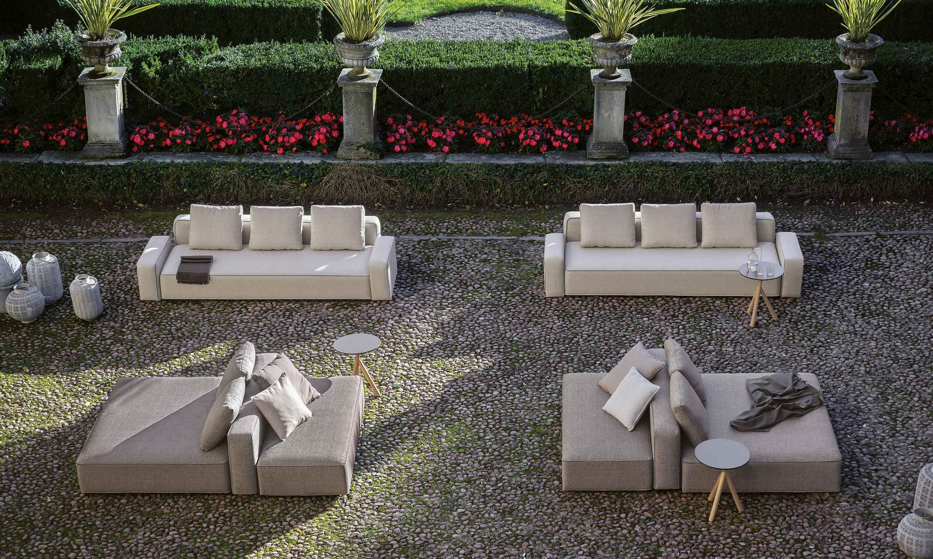 3-местный тканевый садовый диван RODA ARCH-00072237 - Вид №1