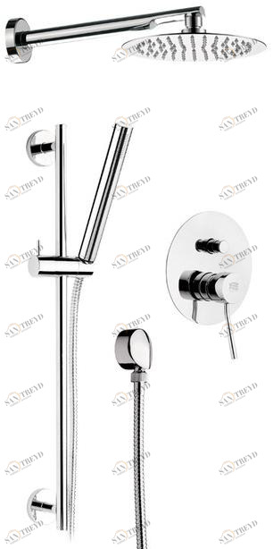 Remer Rubinetterie Направляющая из хромированной латуни с ручным душем Minimal N 09 s01 ufm 20