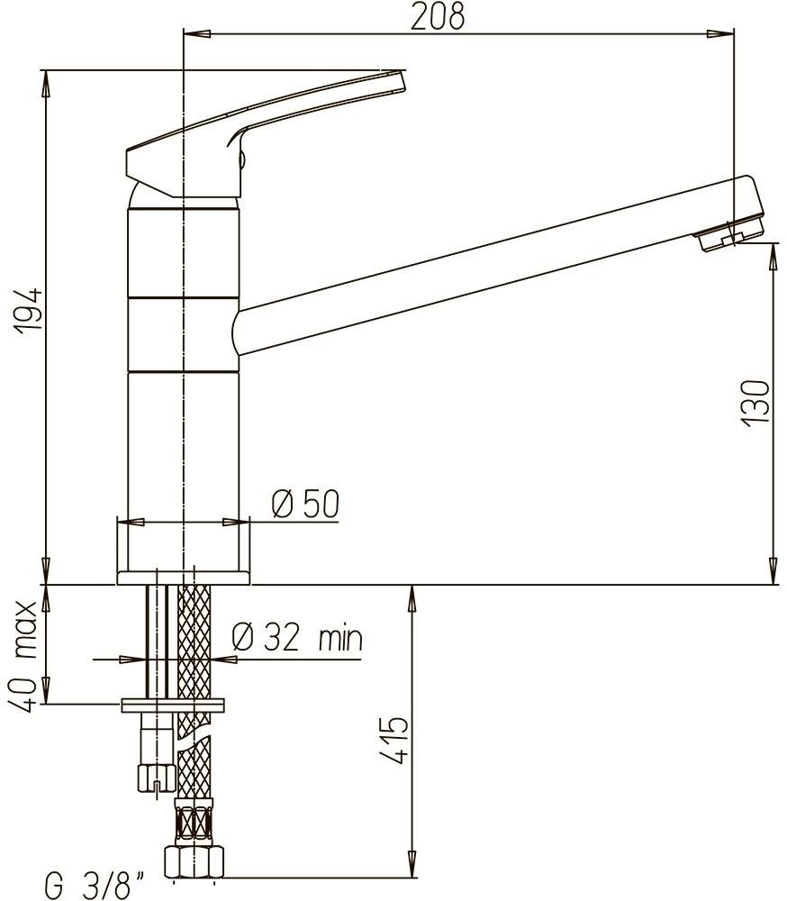Paini Miura MRCR573GMLMKM смеситель для кухни - Вид №5