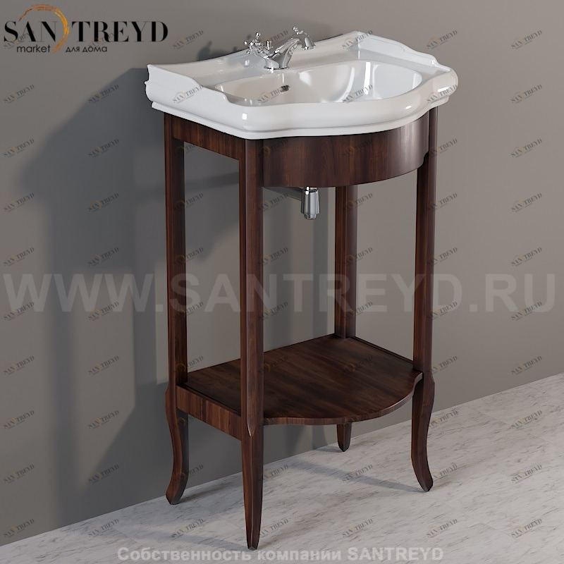 735040 Напольная раковина стоящая прямоугольная Kerasan RETRO