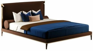 Paolo Castelli Двуспальная кровать из нубука со встроенной подсветкой