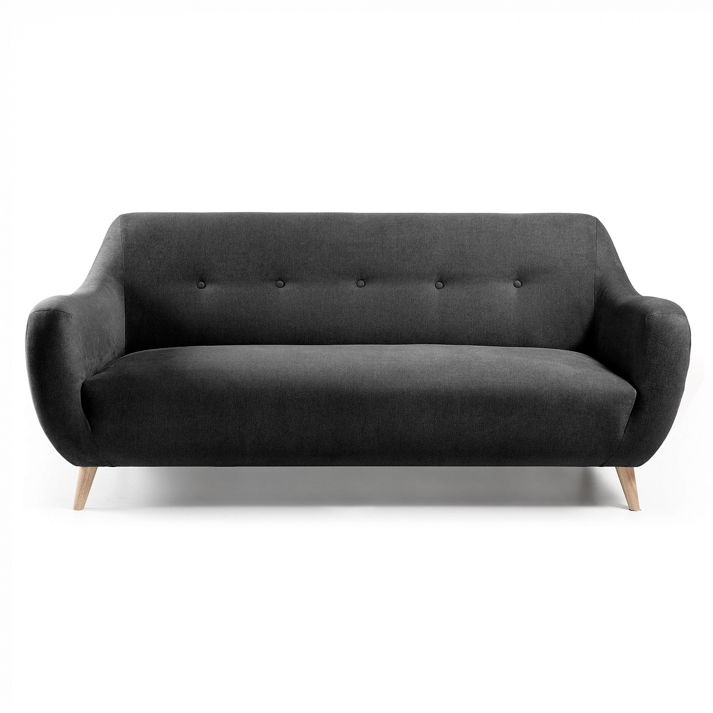 051958 Диван 3х местный Opal темно-серый La Forma Orby 