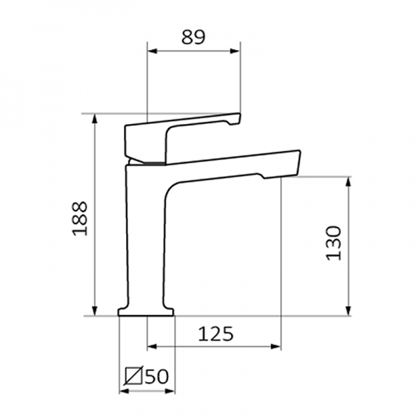 82510820 PREMIUM Chrome Умывальник смеситель Хром GRB MIXERS JOLIE - Вид №1