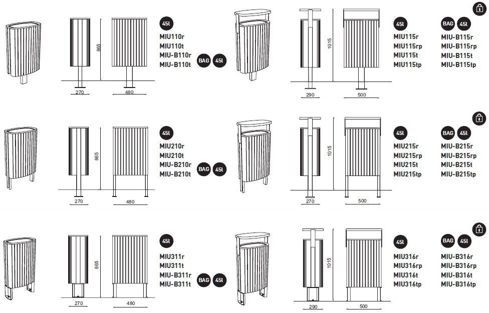 mmcité1 Подземный деревянный мусорный бак Minium sun-id-1451199 - Вид №6