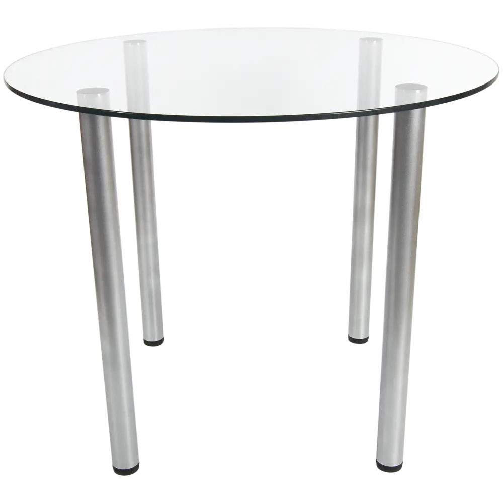 Стол кухонный круглый Delinia Версаль 4 персоны 90x90 см стекло 82432880 STLM-2127929 Кухонный стол - Вид №1