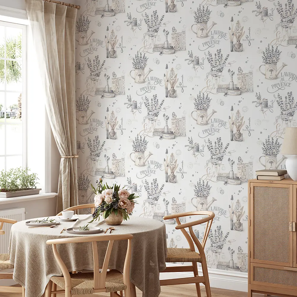 Обои флизелиновые Home Color Lavande серые 1.06 м HC71985-14 87210228 STLM-2153954 PALITRA HOME - Вид №4