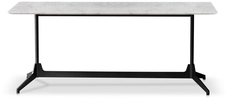 Saba Italia Консоль с столешницей из каррарского мрамора и металлическим основанием Hexa sun-id-1463916 - Вид №2