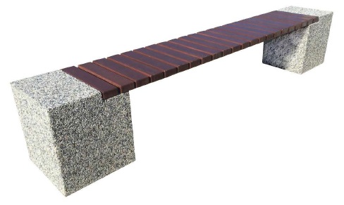 11621 ПОРТО, скамья из бетона LAB.Space  - Вид №1