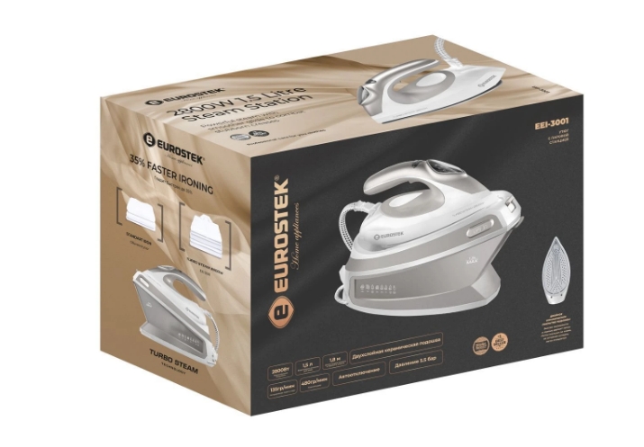 9200194 Парогенератор Eurostek EEI-3001 бежевый STDN-0123237 - Вид №5