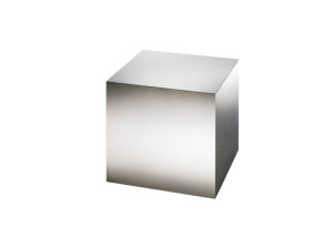 Квадратный низкий журнальный столик из нержавеющей стали