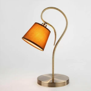 Лампа настольная коричневая с бронзой Eurosvet 01047/1 EUROSVET LILLY 00-3907421 Бронза;коричневый