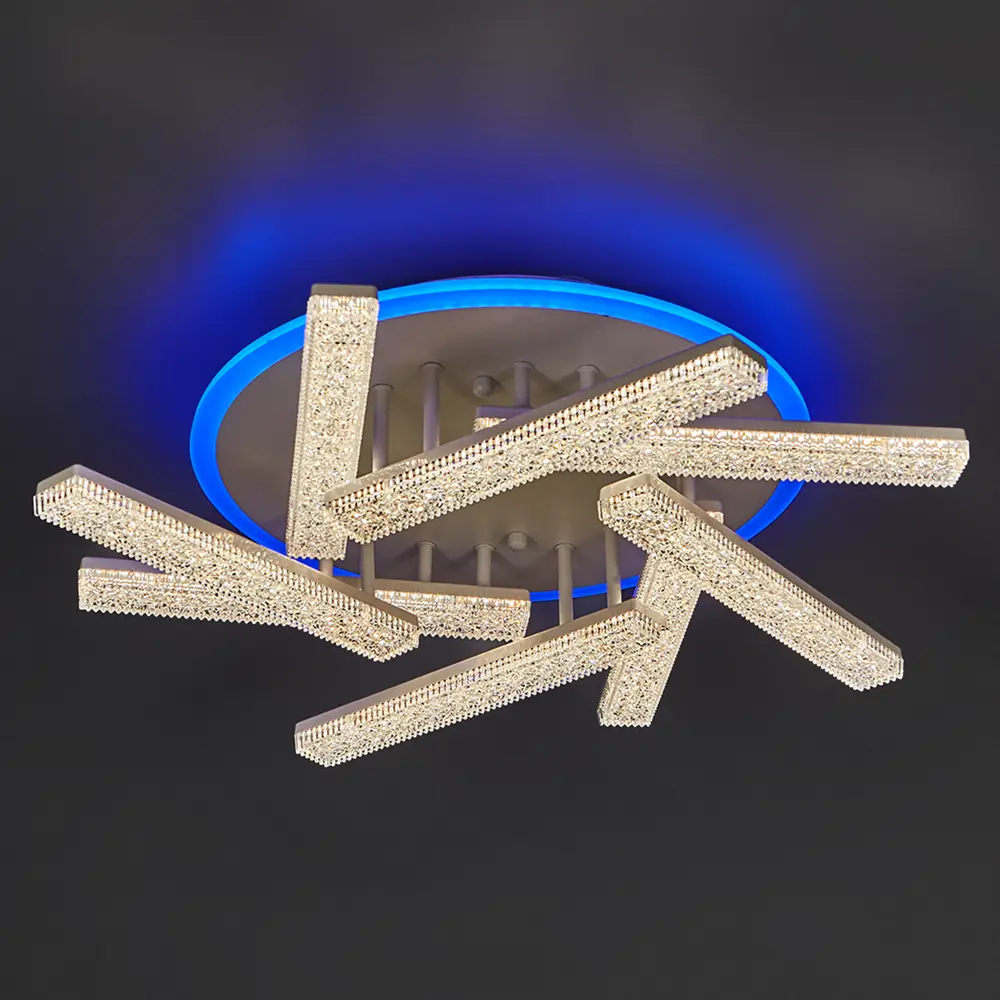 Люстра потолочная De City Оскар 8x10 Вт+22 Вт RGB LED 220 В с пультом управления 88038422 STLM-2001293  - Вид №19