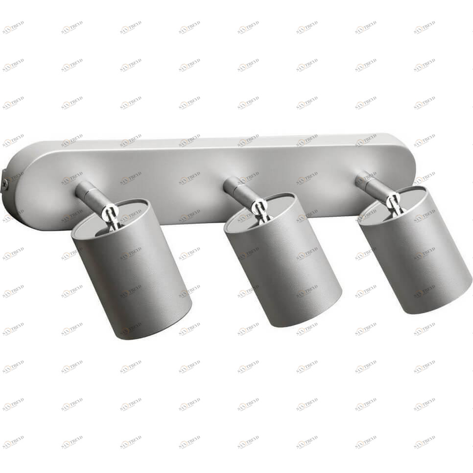 Спот настенный галогеновый на 3 лампы серебристый Eye Spot 6141 NOWODVORSKI EYE SPOT SILVER 00-3924154 Серебро 