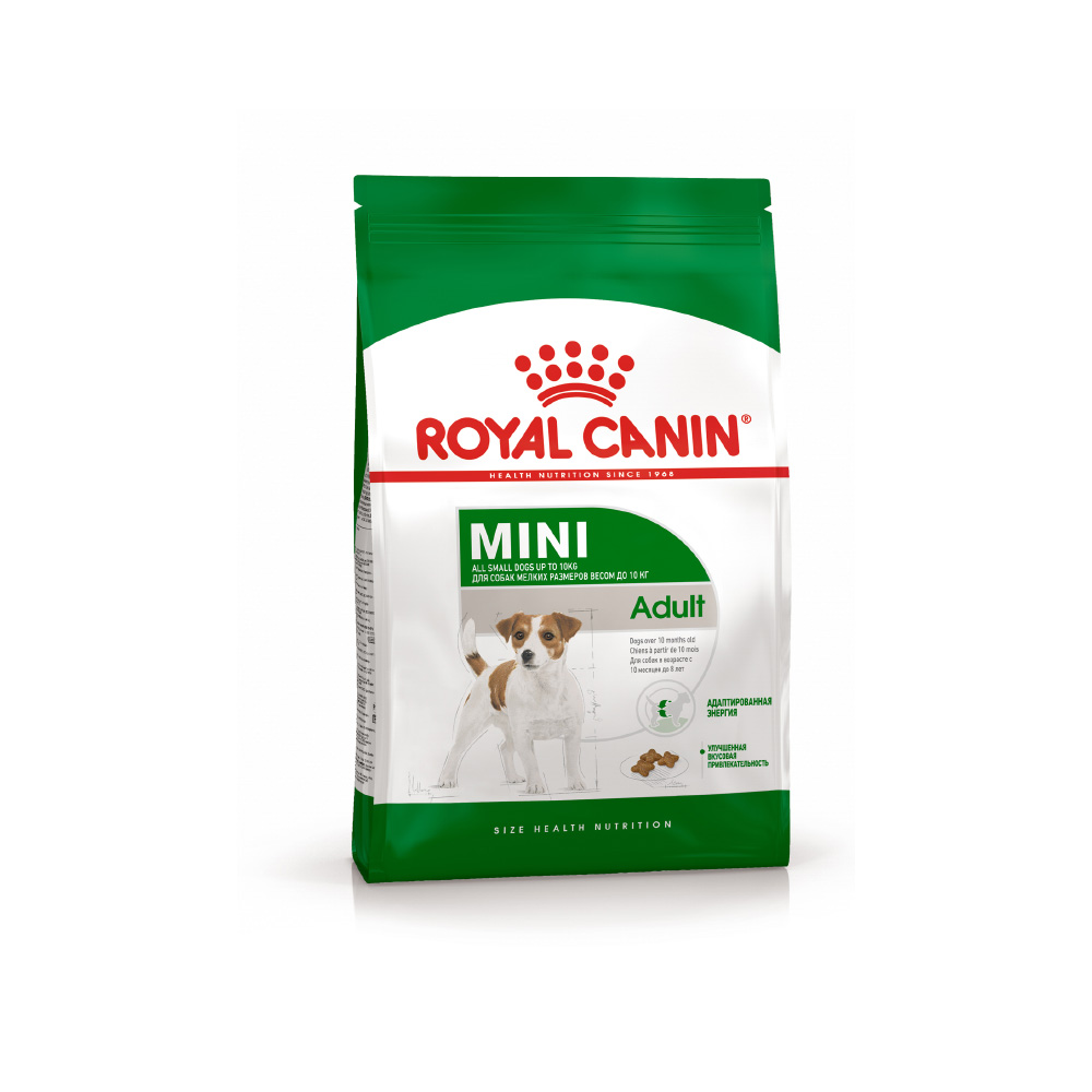 Т00008770 Корм для собак Size Mini Adult для мелких пород с 10 мес. до 8 лет сух. 2кг ROYAL CANIN 