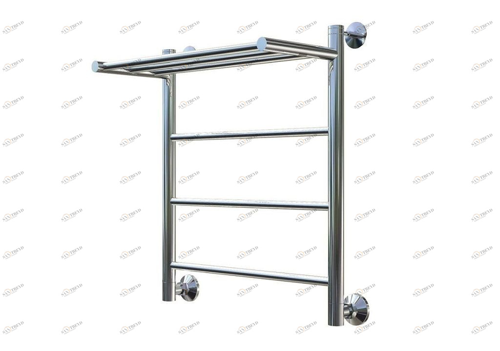 Полотенцесушитель водяной Aquanet Mauro 600x500, с верхней полкой 00234710