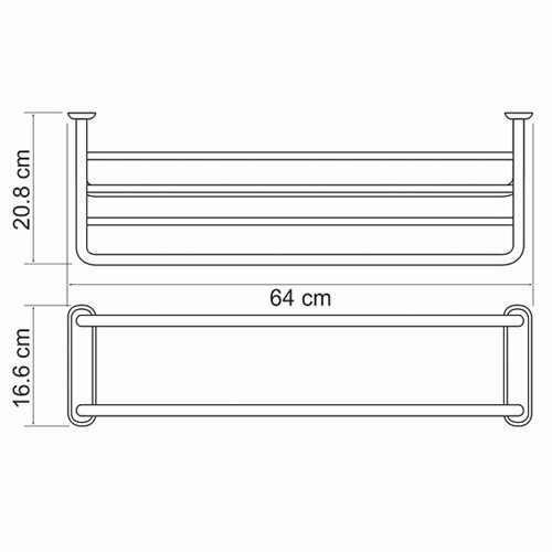 K-888 Полка для полотенец WasserKRAFT  - Вид №2