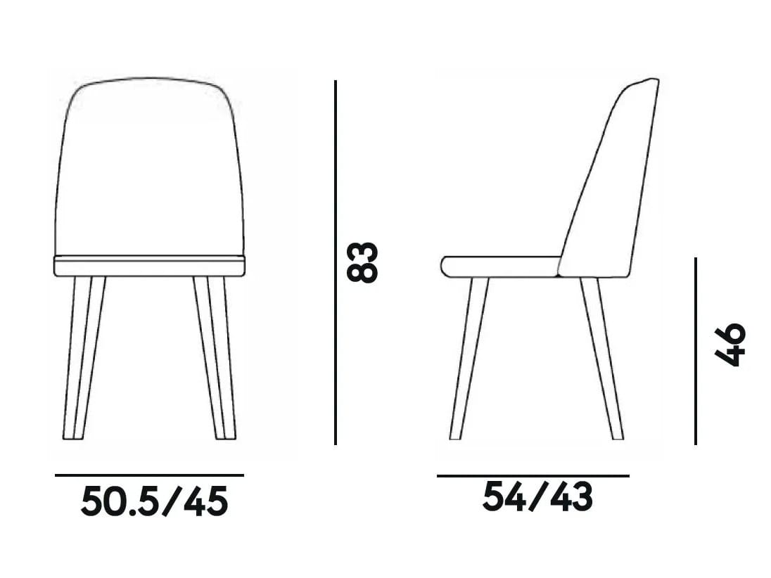 Мягкий стул из бука Billiani Мэрилин ARCH-00069184 - Вид №2