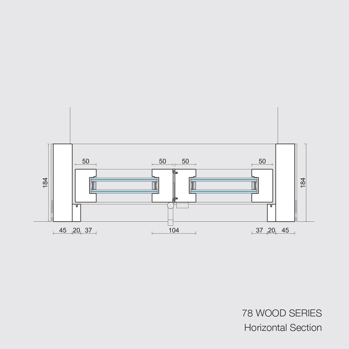 Деревянная книжная оконная дверь Carminati Skyline System ARCH-00117572 - Вид №8