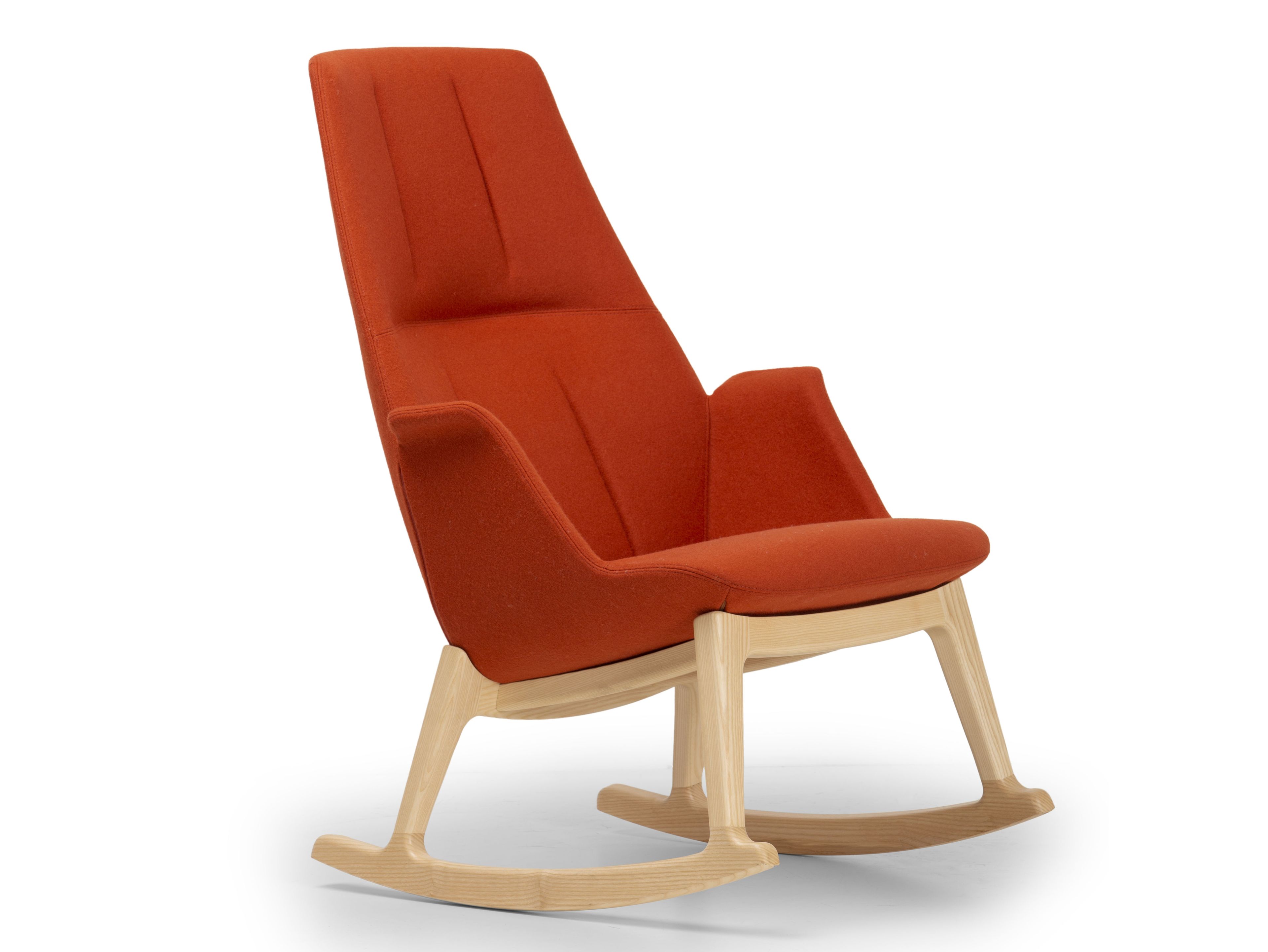 Кресло-качалка из ткани с подлокотниками True Design Hive ARCH-00149604