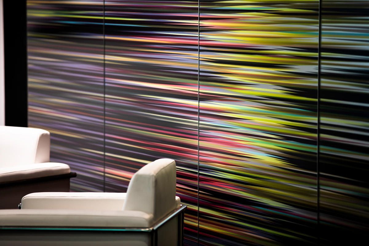 FSRT632 Система обшивки стен Levelr с панелями из вивистрата, слоями стекла в отражающей конфигурации с индивидуальным гравированным рисунком и стандартной отделкой, а также выступами из нержавеющей стали в Frost Tower, сан-антонио, техас Forms-surfaces  - Вид №12