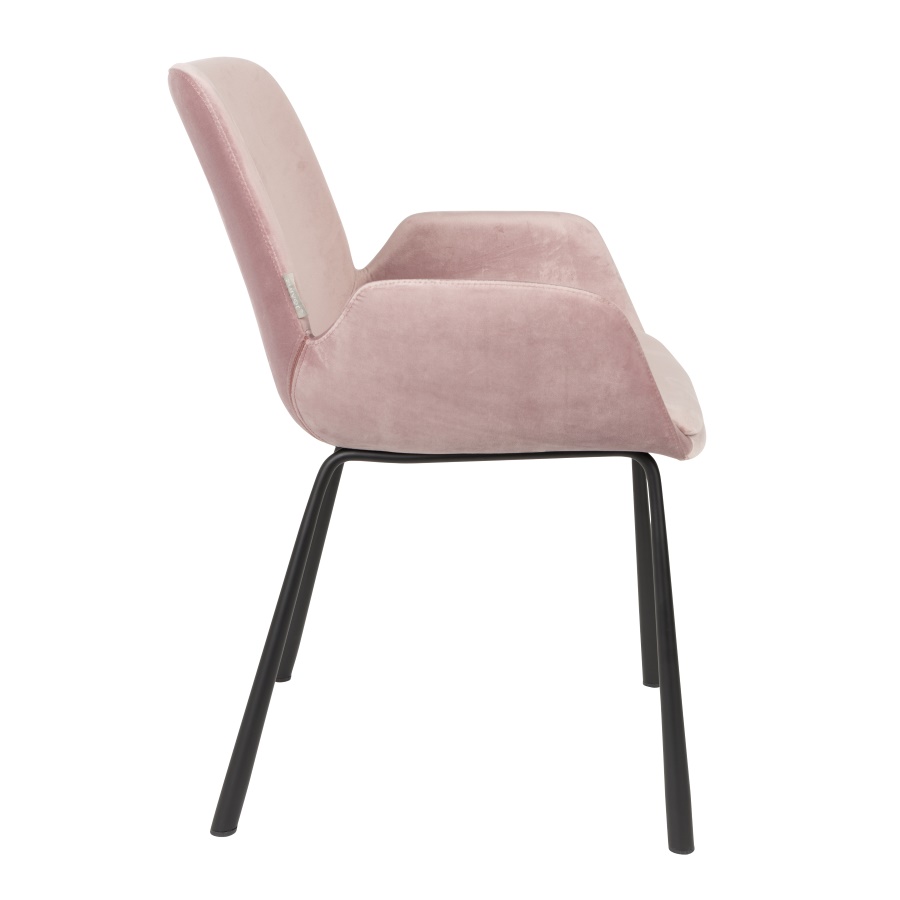 Кресло Brit розовое минимализм Zuiver 1200143 - Вид №4