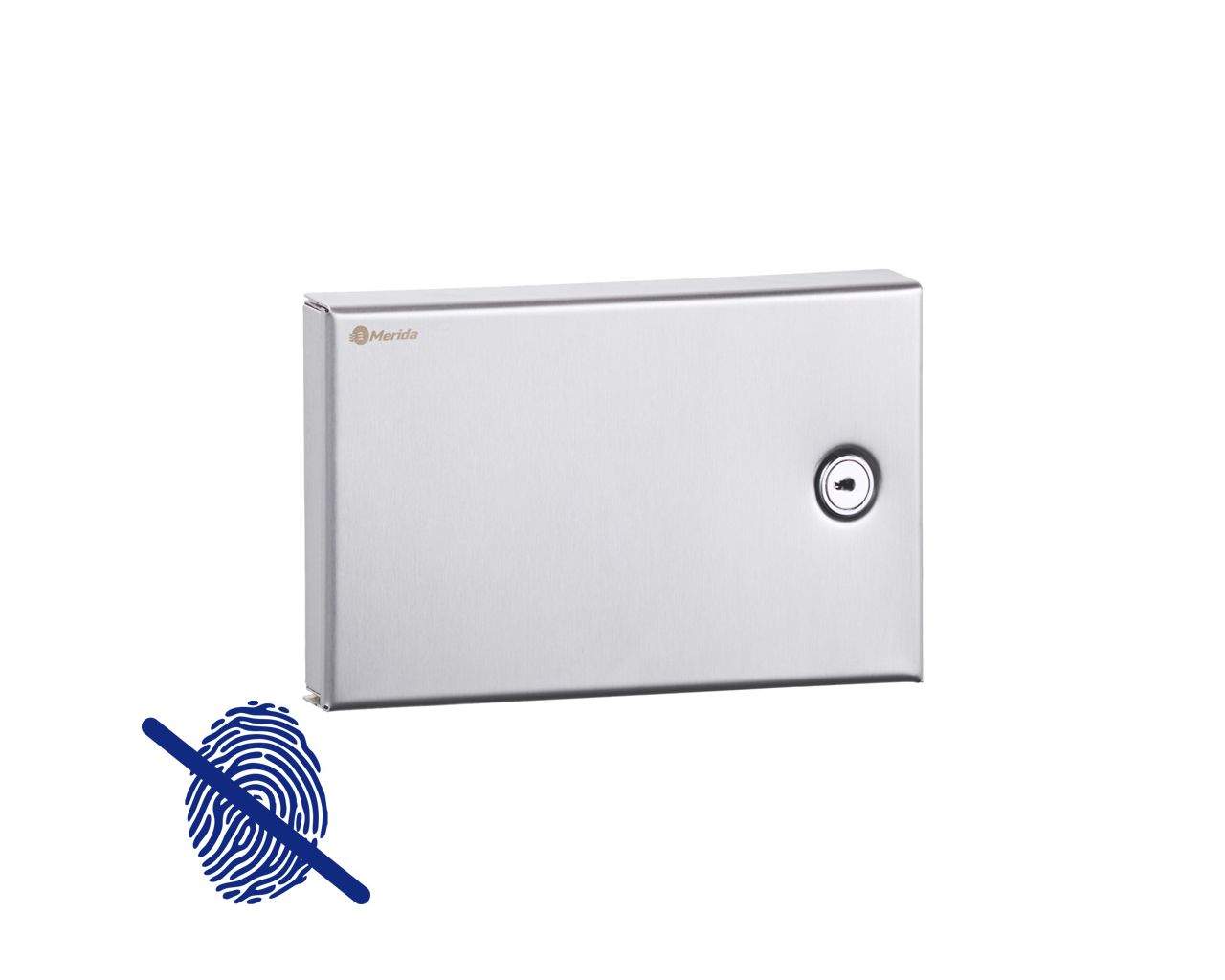 GSM074 Контейнер для фольгированных перчаток STELLA Anti-FingerPrint матовая сталь с покрытием AFP Merida 