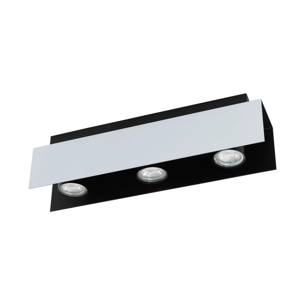 Спот поворотный Eglo Viserba 97396 6 м² теплый белый свет цвет черный 82014394 STLM-2030684 