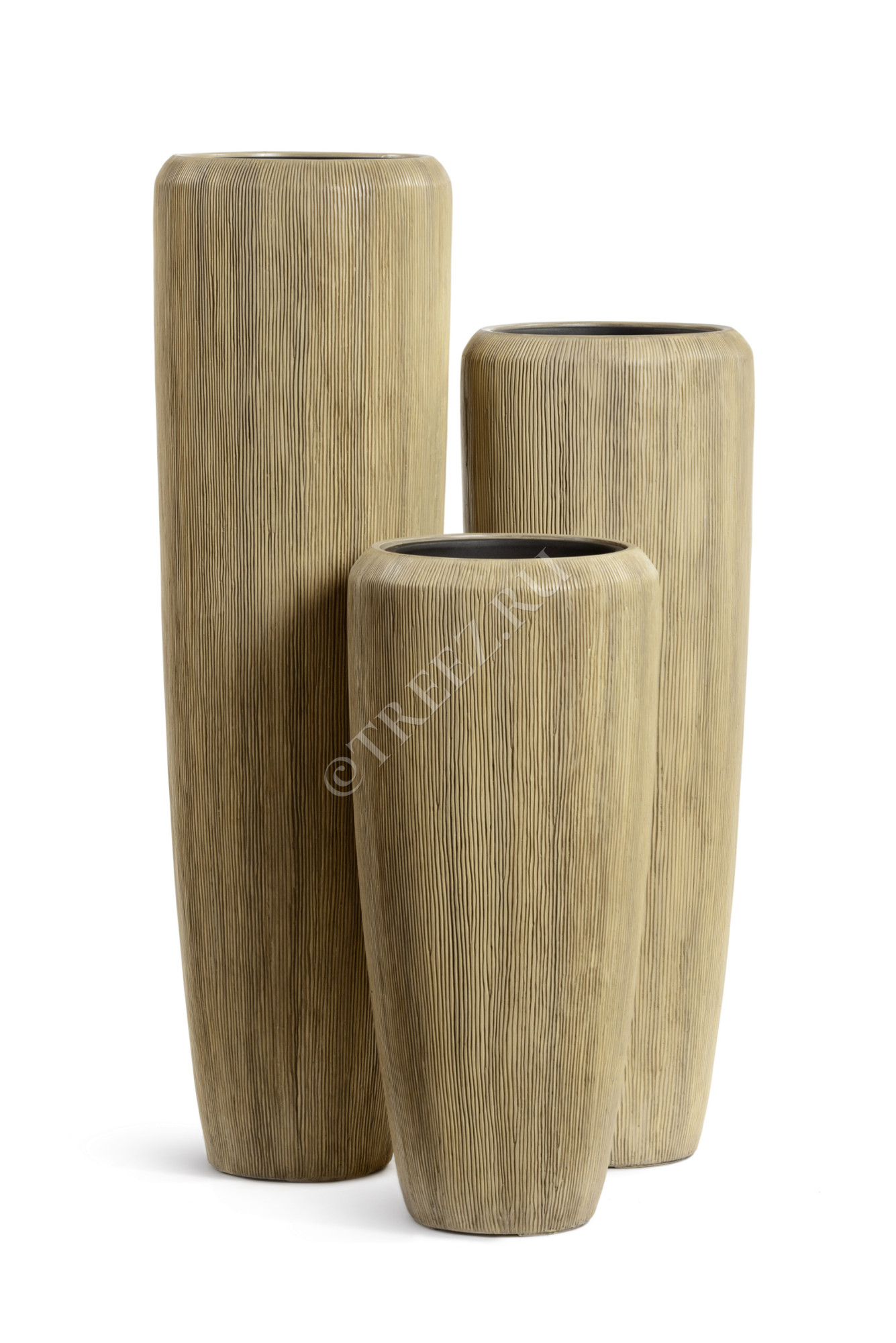 41.3321-06-049-BBW-097 Кашпо  Effectory - серия Wow - Высокий конус Design - Песчаная дюна Цветочная коллекция 