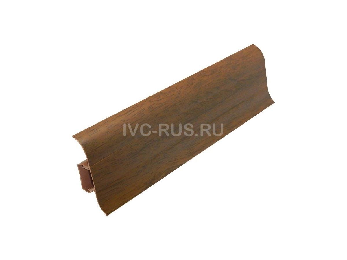 Плинтус пластиковый с кабель-каналом и мягким краем KЛАССИК 55 i51911 IVC-RUS 