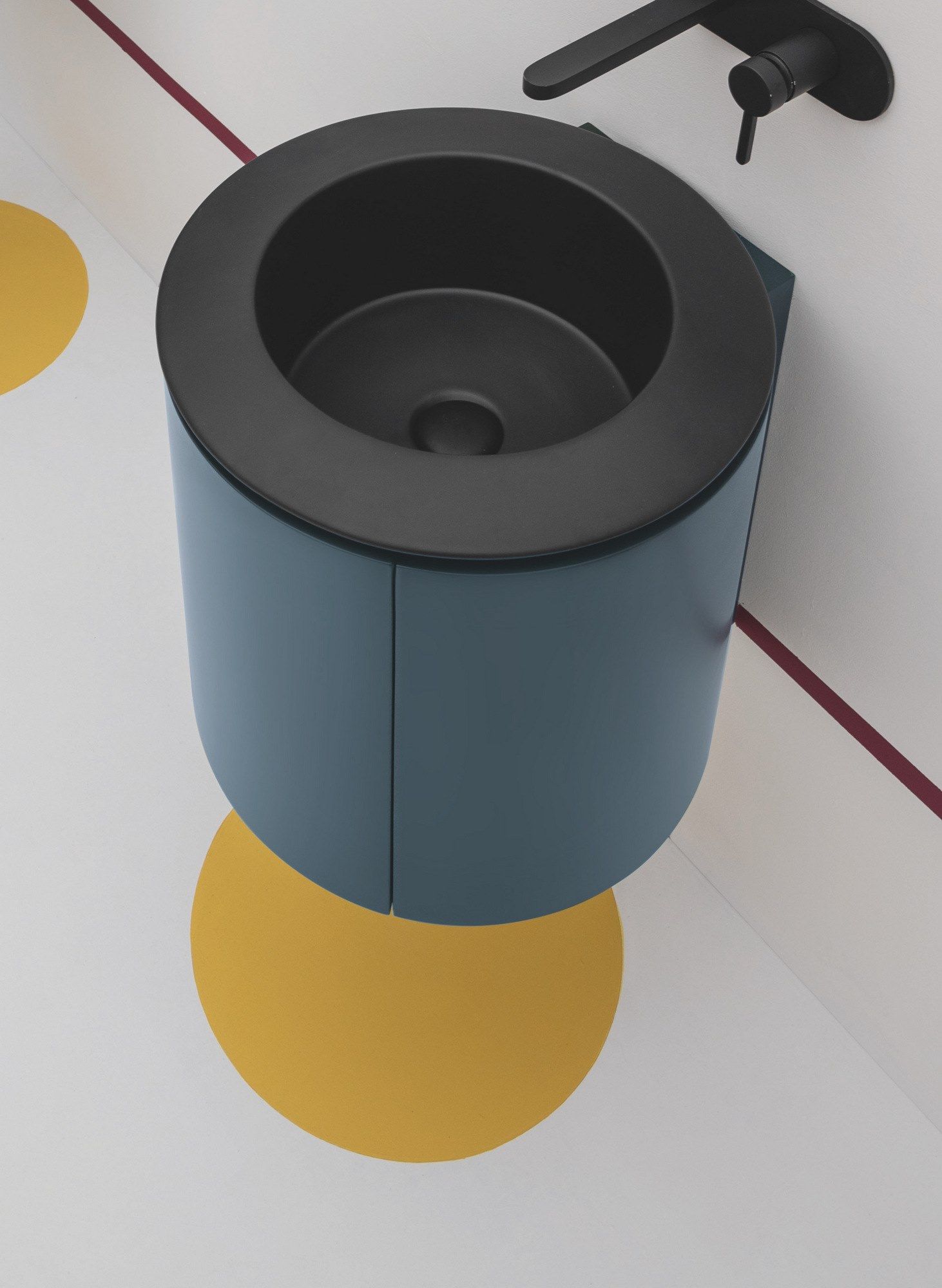 Подвесной шкаф для умывальника из МДФ с дверцами Axa Skyland ARCH-00065271 - Вид №2