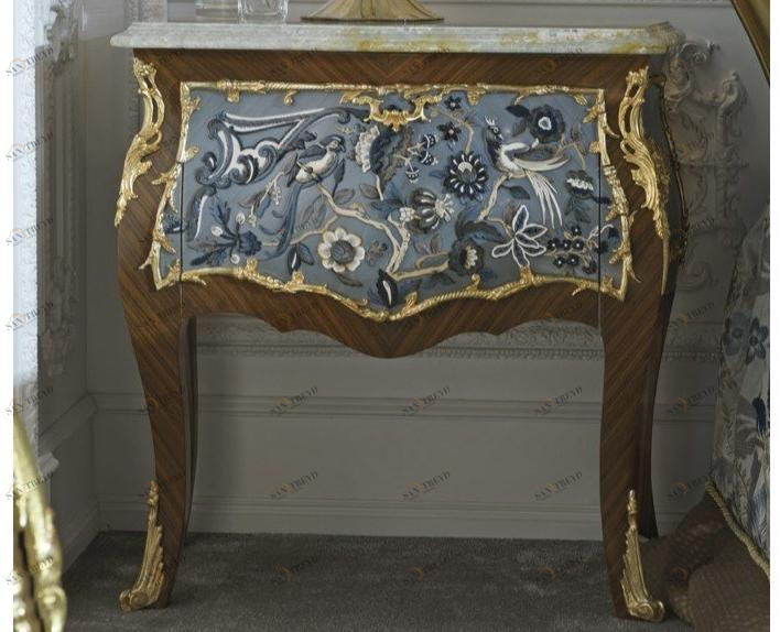 Bellotti Ezio Прикроватный столик из розового дерева со столешницей из оникса 3690 3691 