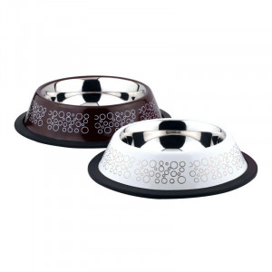 ПР0049219 Миска для животных Circle Bowl металлическая 700мл Foxie