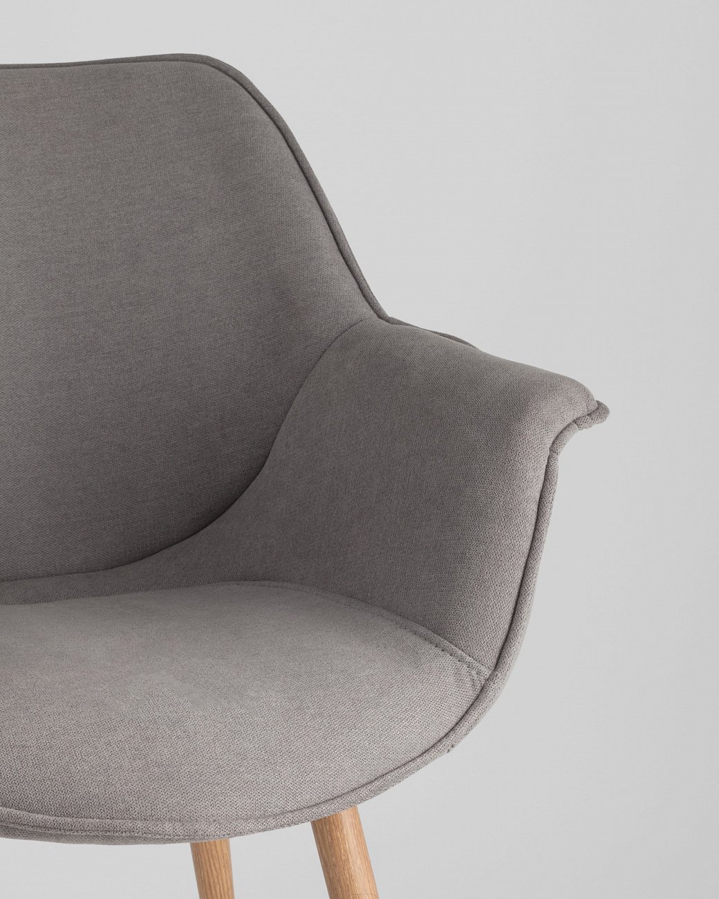 Стул с подлокотниками мягкий серый "Джулиан" STOOL GROUP ДИЗАЙНЕРСКИЕ 00-3881964 Серый  - Вид №7