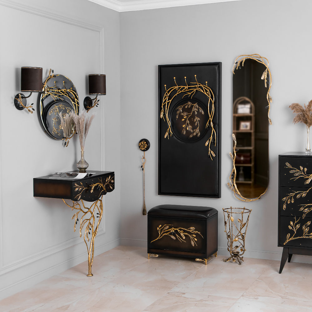 79050 Настенное зеркало Oliva Branch Каштан Амбер BOGACHO 4656756150597 - Вид №2