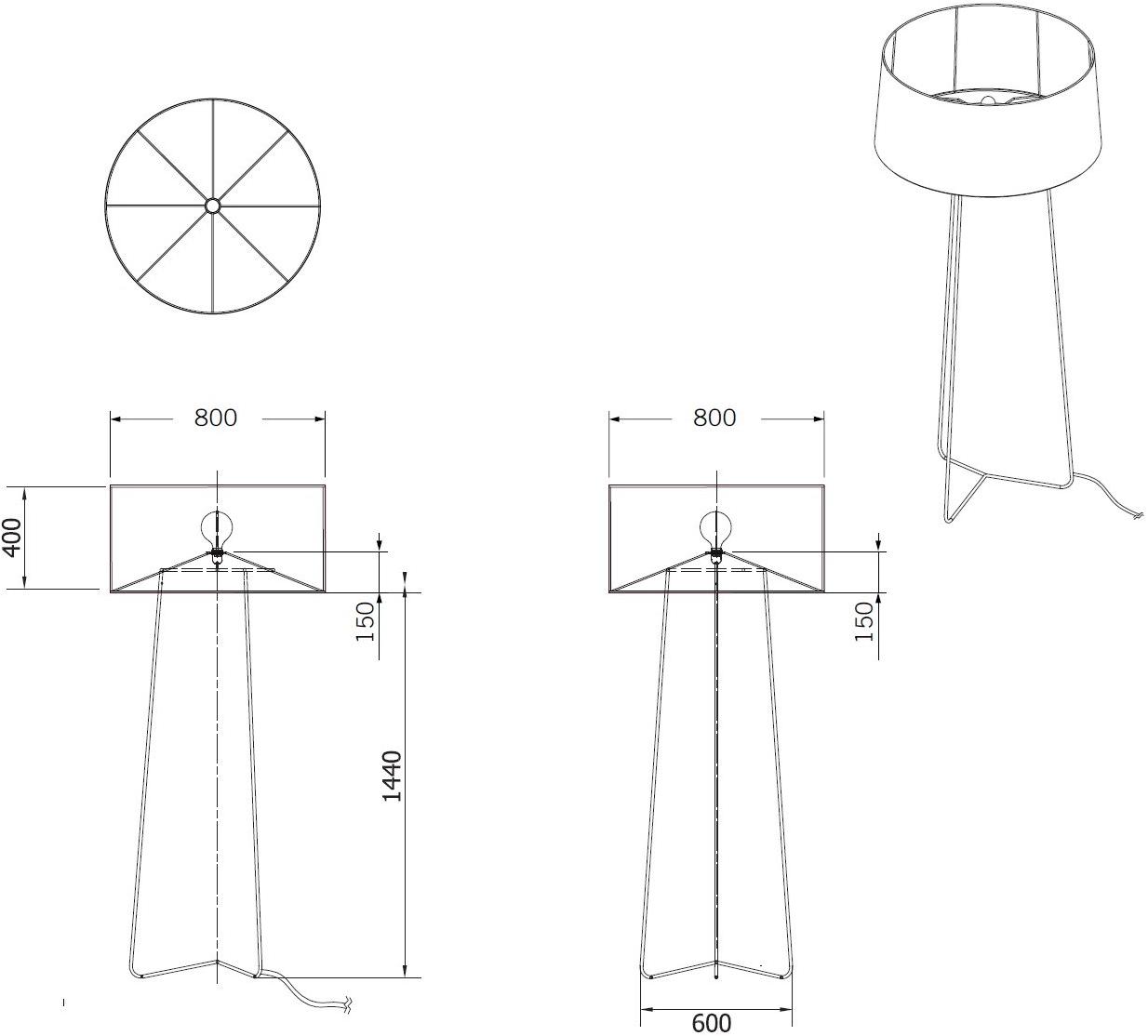 MissoniHome Торшер из ткани sun-id-1468161 - Вид №7