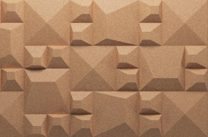 313 311 000 Пробковая 3D-плитка для стен Porto GRANORTE 3DForms