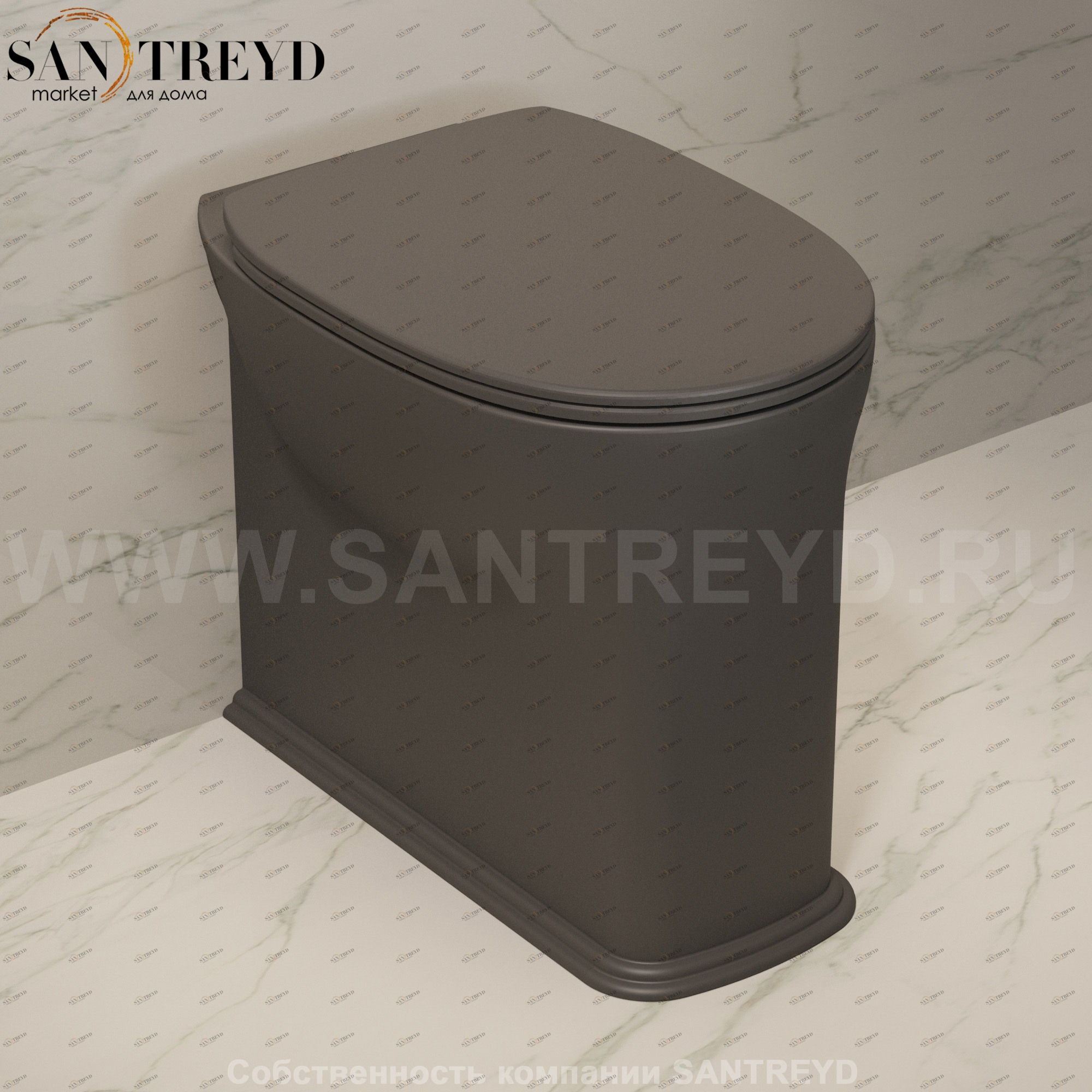 MA117G7006 Приставной унитаз напольный Черный Ceramica Flaminia Madre Италия