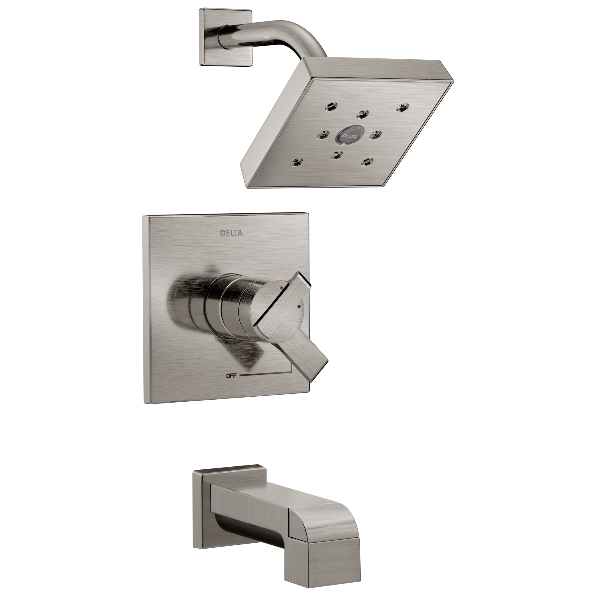 T17467-SS Monitor® 17 Series H2Okinetic® для ванны и душа Delta Faucet Ara Нержавеющая сталь