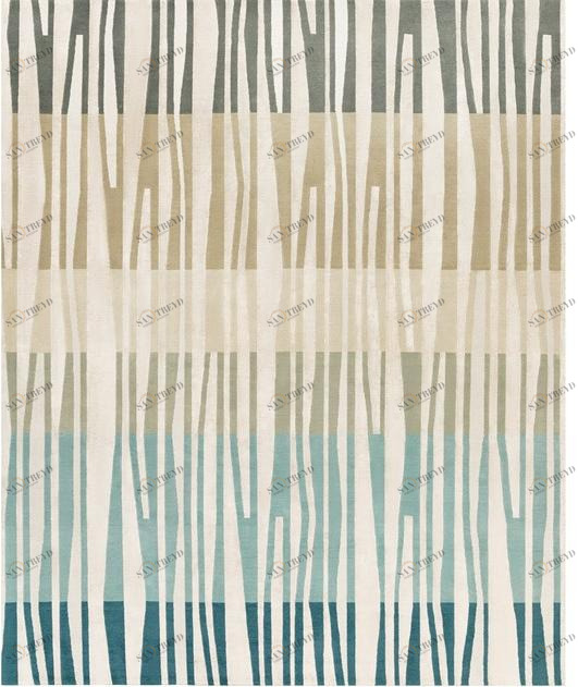 Tapis Rouge Прямоугольный коврик ручной работы Ambiance Tr1386