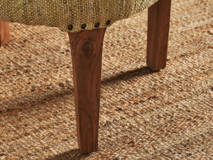 Прямоугольный джутовый ковер