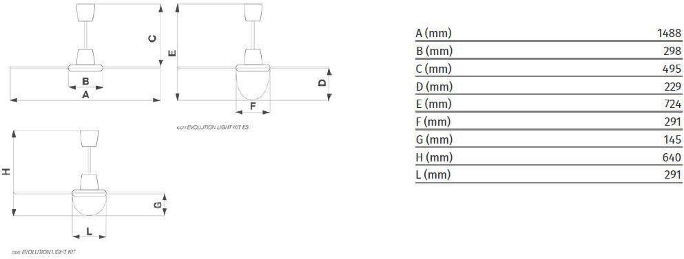 Vortice Потолочный вентилятор Nordik evolution 61757 - Вид №1