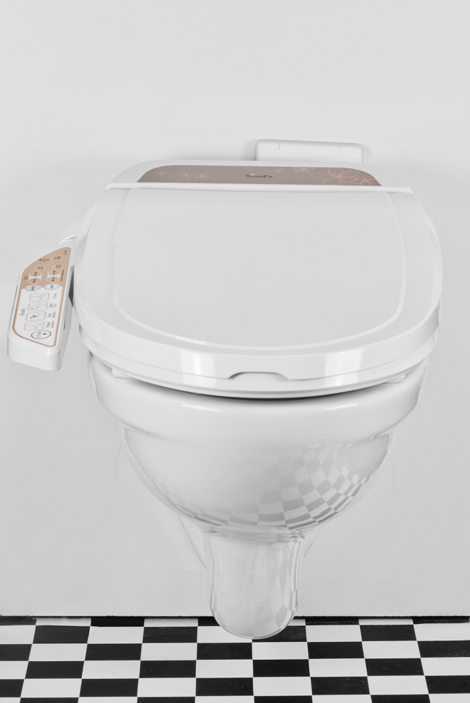 Комплект электронное биде SensPa + подвесной унитаз Jacob Delafon Patio EDV102-00 L-форма Подвесной унитаз Jacob Delafon Patio + UB8520 sun-id-2005363