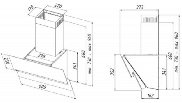8167552 Вытяжка наклонная Akpo WK-4 Balance eco белый/серебристый STDN-0091253 - Вид №11