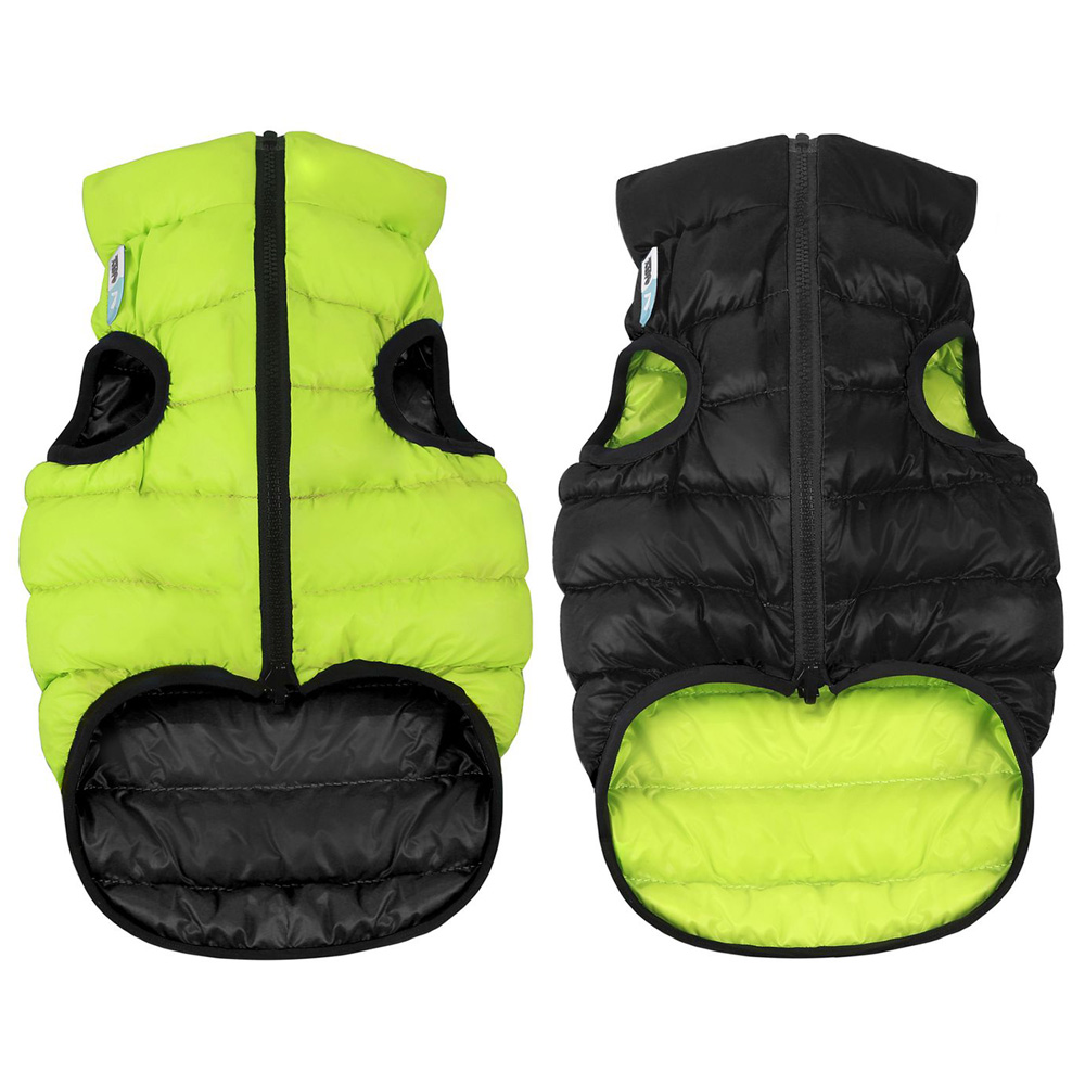 ПР0042487 Курточка двухсторонняя размер M 45 см cалатово-черная AiryVest 