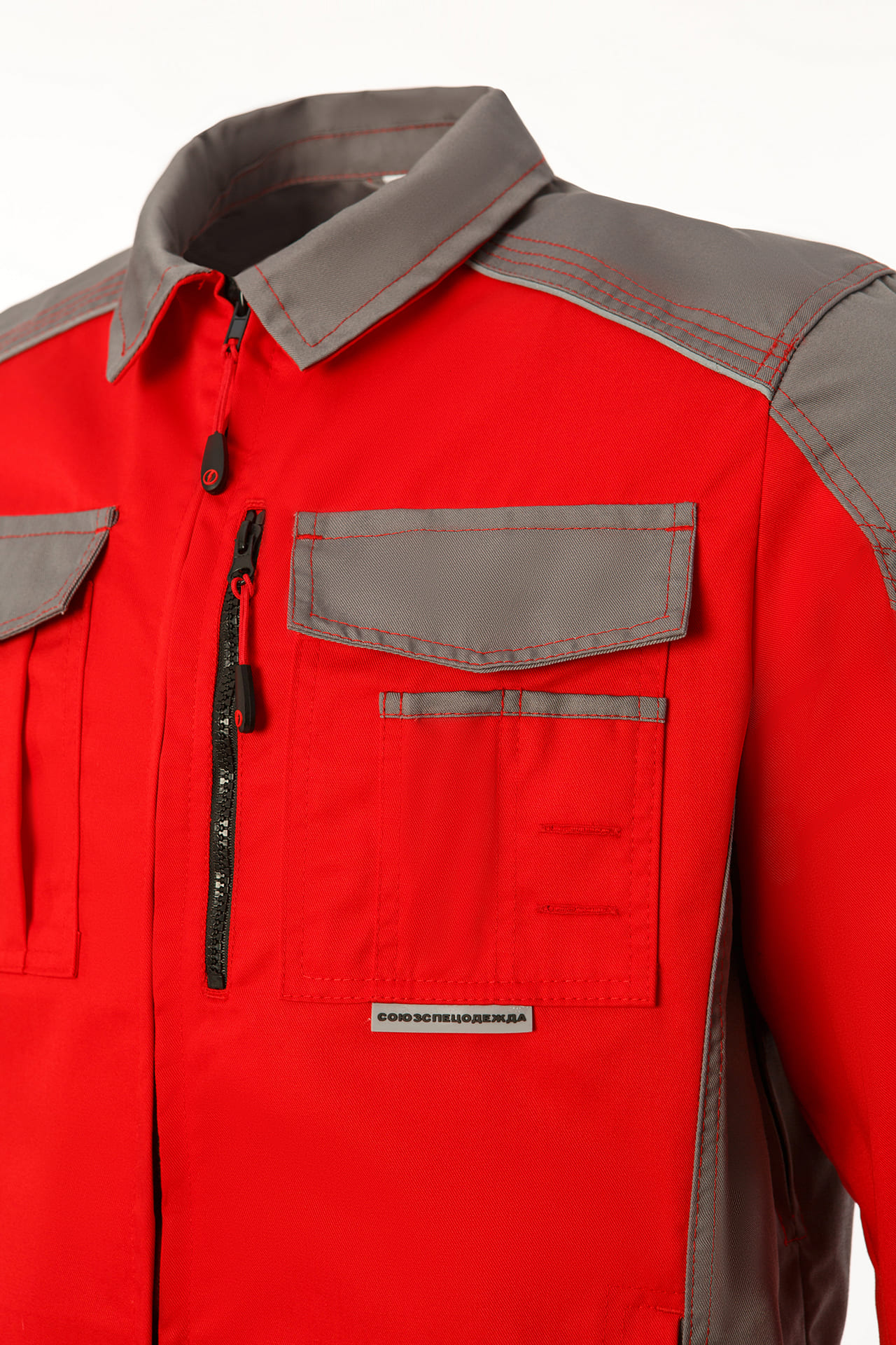 70060 Костюм  NEW красный с серым STATUS  Летняя спецодежда  размер 60-62/182-188  - Вид №4