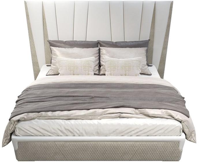 Capital Collection Двуспальная кровать из ткани с мягким изголовьем Majestic sun-id-1444968 - Вид №1